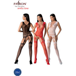 Passion - Bs099 Bodystocking Noir Taille Unique